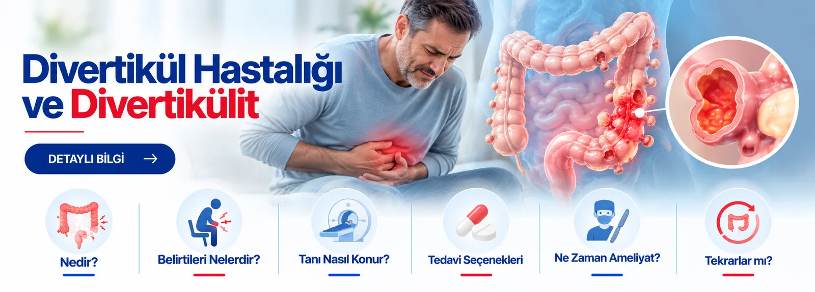 Divertikül Hastalığı ve Divertikülit – hasta bilgilendirme görseli