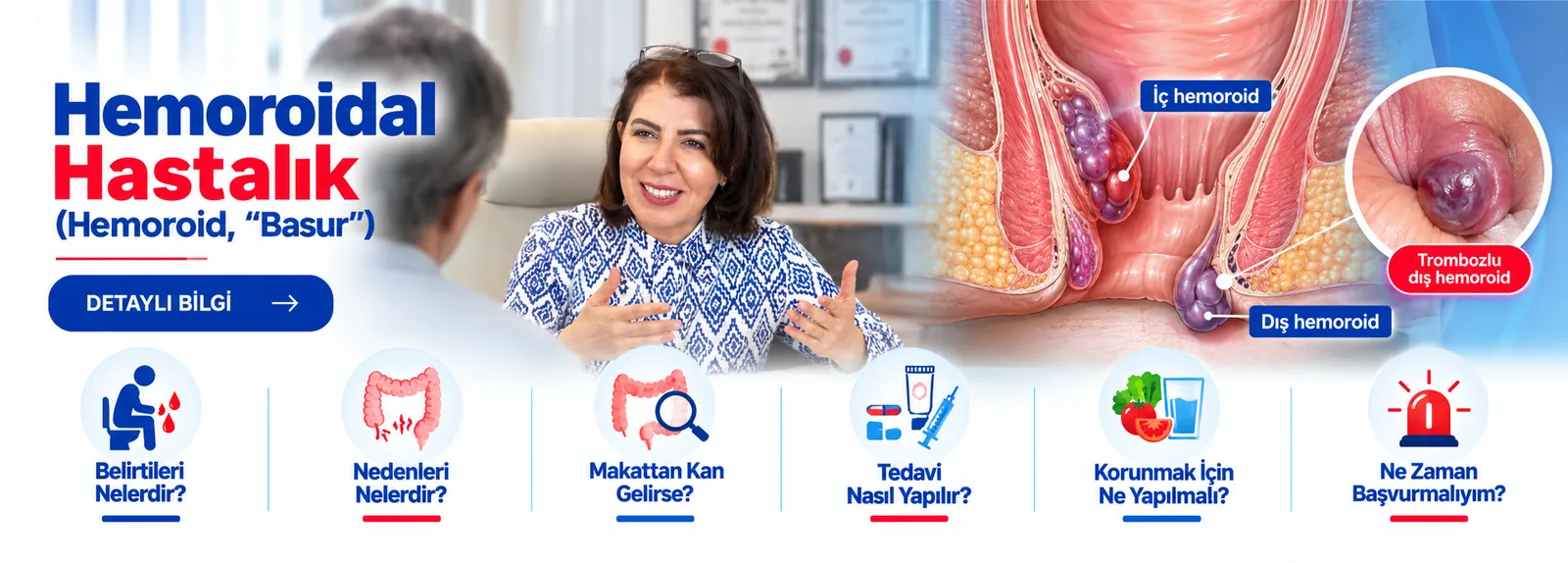 Hemoroidal Hastalık (Basur) – hasta bilgilendirme görseli