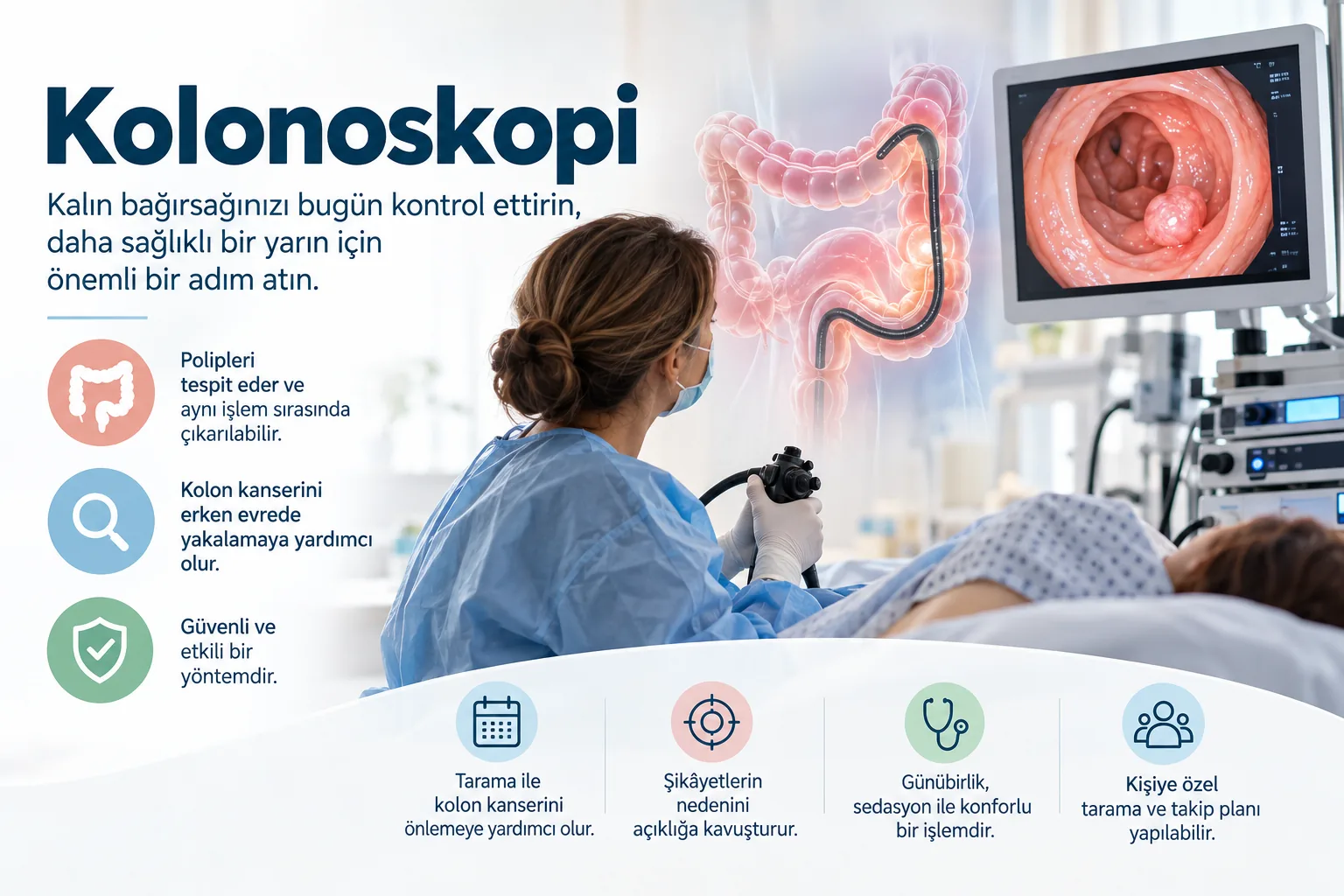 Kolonoskopi – hasta bilgilendirme görseli