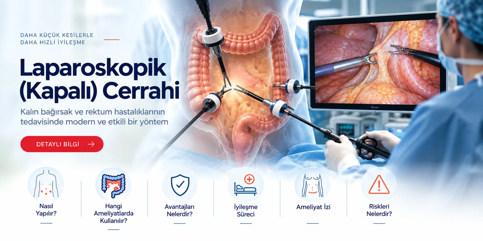 Laparoskopik (Kapalı) Cerrahi – hasta bilgilendirme görseli
