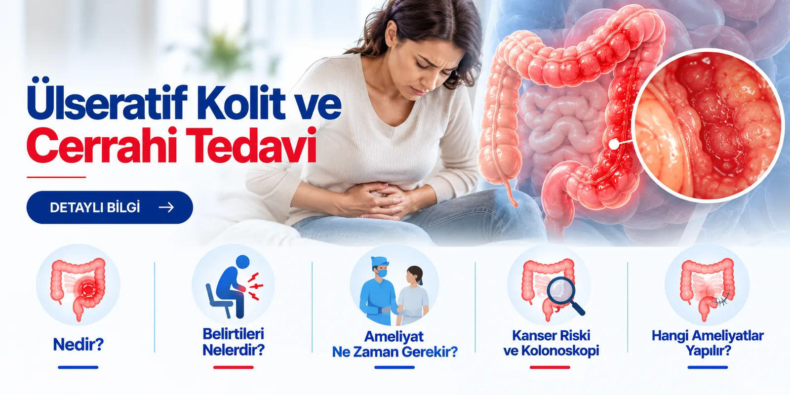 Ülseratif Kolit ve Cerrahi Tedavi – hasta bilgilendirme görseli